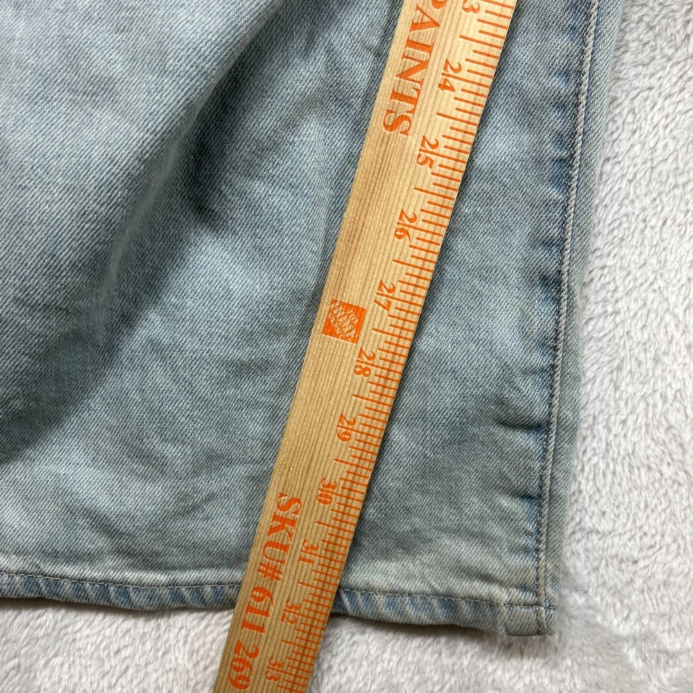 Levi's XL Straight Jeans Women's Blue Denim Pockets Belted Relaxed Baggy - 34X32 - Picture 6 of 14